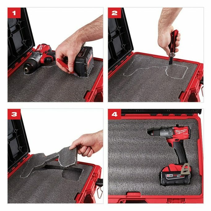 Protect & Organize Your Tools With The Milwaukee PACKOUT Tool Case W/ Customizable Foam Insert!